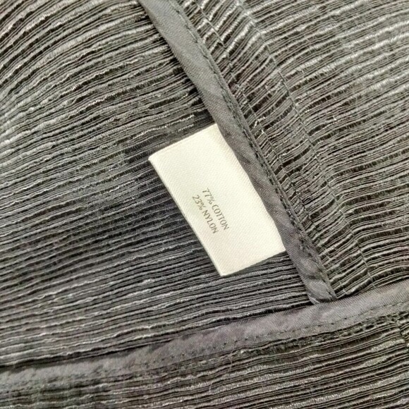 Eileen Fisher Dinner Blazer Womens Sz L Black 3/4 Sleeve Solid Open Front Fitted - Picture 9 of 13